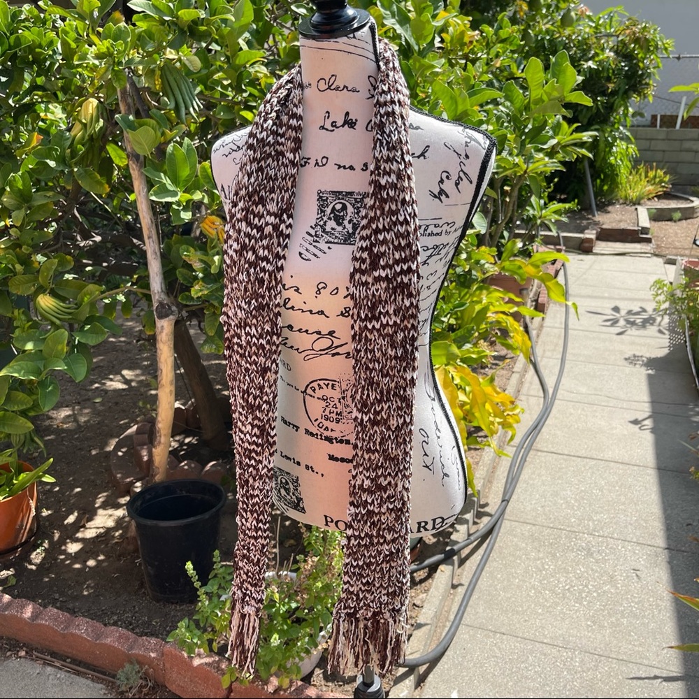 Brand New Hand Knitted Scarf with Tassels